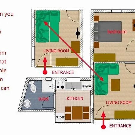 City's Center Lux. Apt.up 4 Persons And Bbq * 카발라